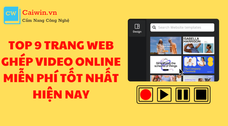 Top 9 trang web ghép video online miễn phí tốt nhất hiện nay