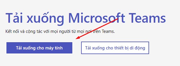 Cách tải phần mềm Microsoft Teams trên máy tính