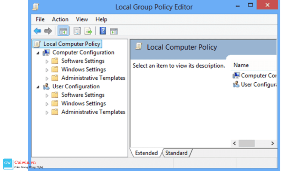 biểu tượng âm thanh bị vô hiệu hóa trên group policy