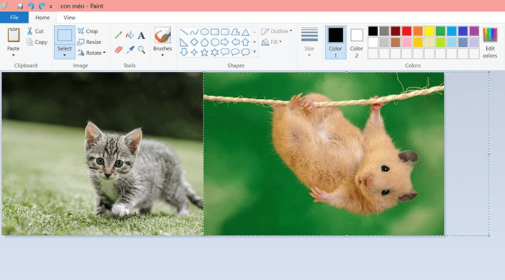 bước 5 ghép ảnh bằng microsoft paint